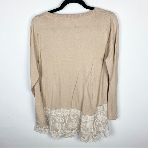 LOGO Lavish Lace Layered Tunic Top - Picture 3 of 4